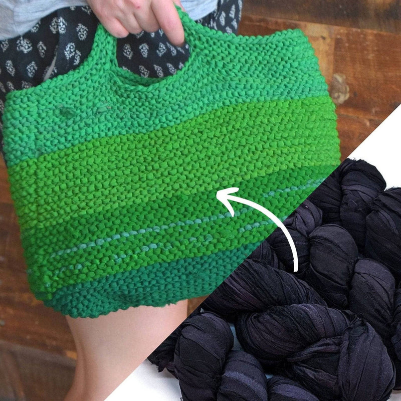 Easy Market Tote Crochet Kit or Knitting Kit