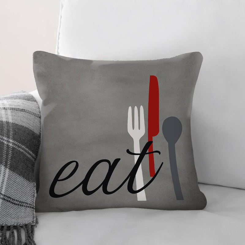 Eat Drink Love A Cushion