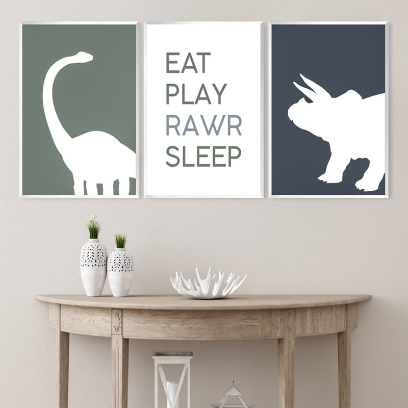 Eat Play Rawr Sleep Canvas