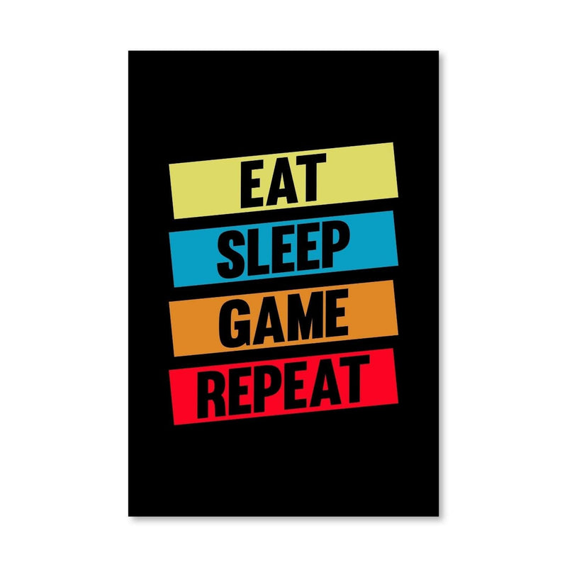 Eat Sleep Game Canvas