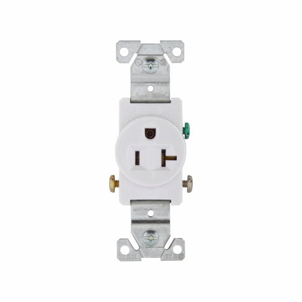 Eaton 1877W Spec Grade Single Receptacle Outlet