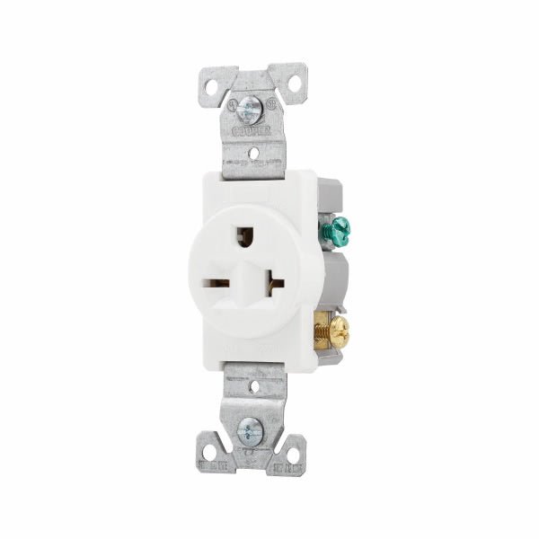 Eaton 1877W Spec Grade Single Receptacle Outlet