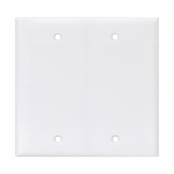 Eaton PJ23W Two Gang Blank Wallplate