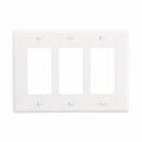 Eaton PJ263 Three Gang Decorator Wallplate White/Black