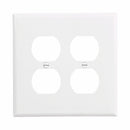 Eaton PJ82 Mid-Size Two Gang Duplex Receptacle Wallplate