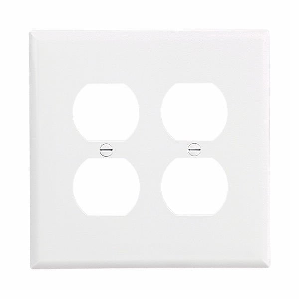 Eaton PJ82 Mid-Size Two Gang Duplex Receptacle Wallplate