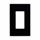 Eaton PJS26 Single Gang Decorator Screwless Wallplate White/Black