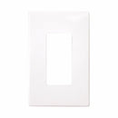 Eaton PJS26 Single Gang Decorator Screwless Wallplate White/Black