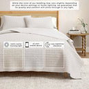 100% Cotton Honeycomb Waffle Garment Washed Quilt Set - Genevieve Collection by Great Bay Home
