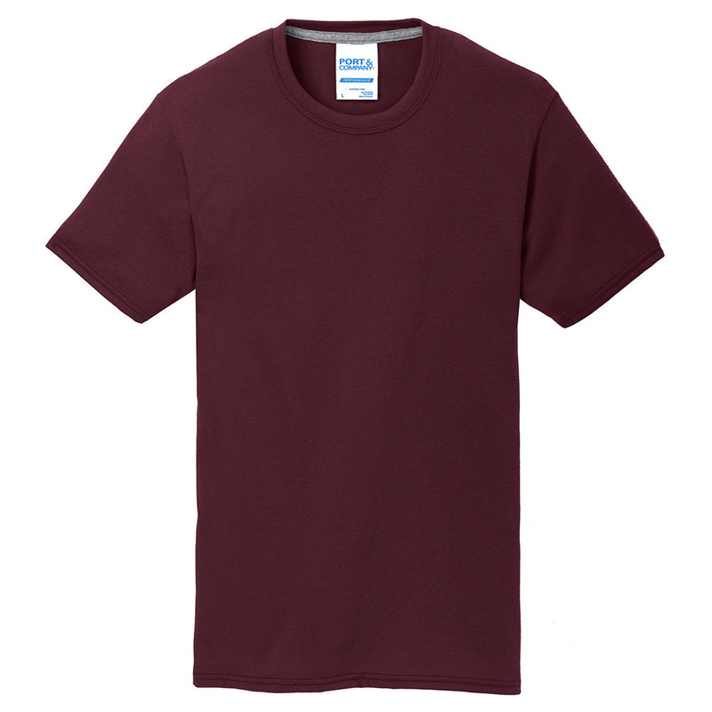 Men's Big Size Port & Company Performance Blend Crew Neck T-Shirt