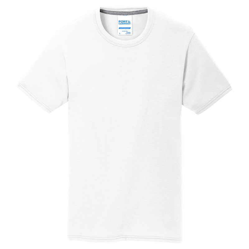 Men's Big Size Port & Company Performance Blend Crew Neck T-Shirt