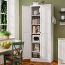 Kitchen Pantry Cabinet With Doors, Heavy-Duty Freestanding Storage Organizer by HouseOfZazla