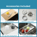 Stainless Steel Kitchen Sink, 30″x19″ Single Bowl, Undermount by HouseOfZazla
