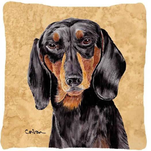 Dachshund Decorative   Canvas Fabric Pillow