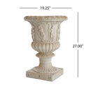 Garden Urn, Antique White, 27" H