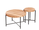 Coffee And End Table Set Waterproof Cover (Set of 2) - Natural Wood / Brown