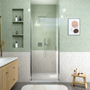 34" W x 72" H Semi-Frameless Circular Pivot Shower Door by HouseOfZazla