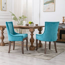 Ultra - Side Dining Chair, Nail Head (Set of 2) by HouseOfZazla