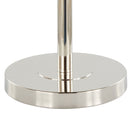 Lily - Contemporary Table Lamp - Polished Nickel / Gray by HouseOfZazla