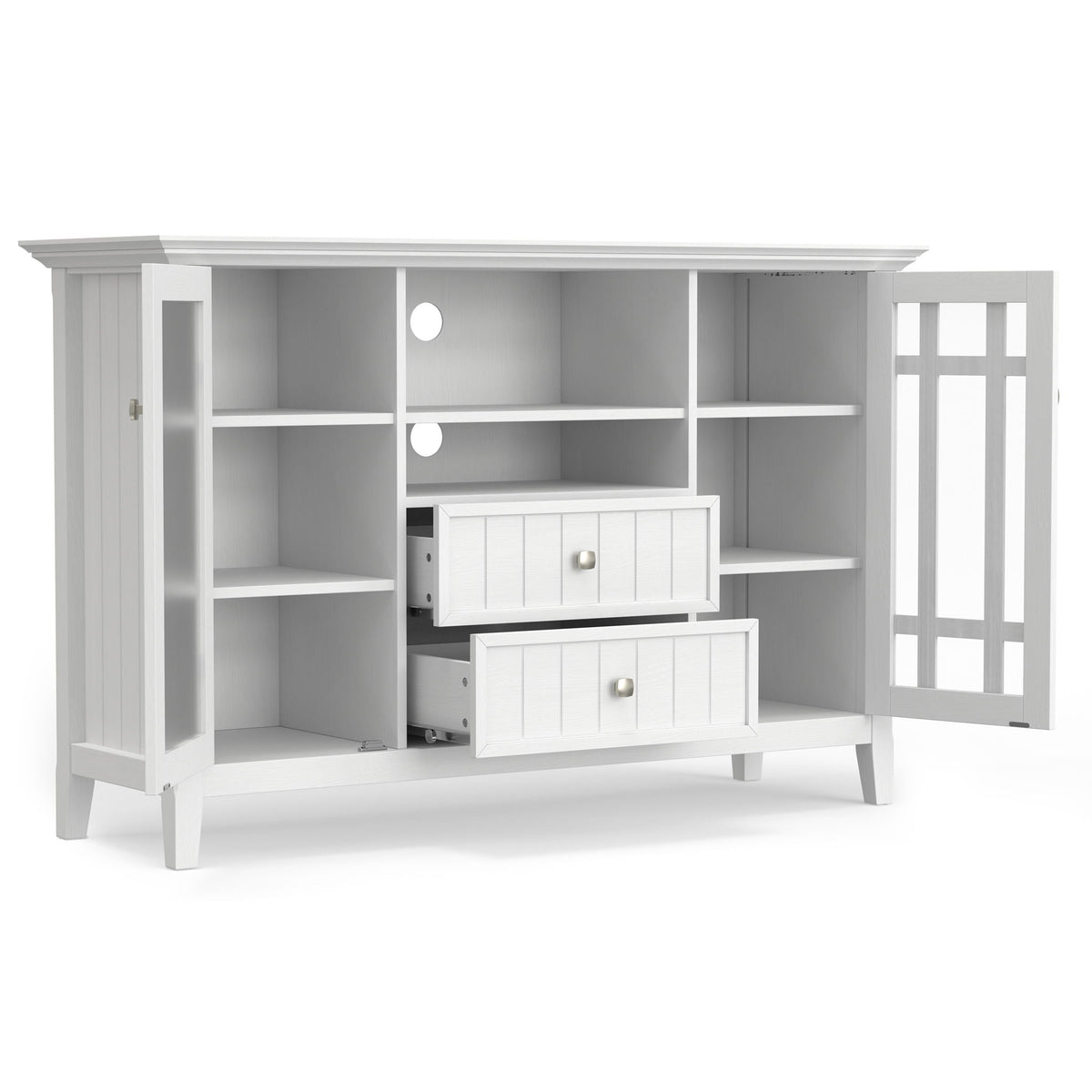 Bedford - Handcrafted Tall TV Media Stand, photo 16 of 18