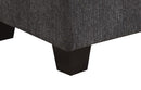 Ottoman - Gray - Wood by HouseOfZazla