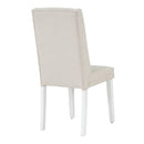 6-Piece Classic Dining Table Set, Rectangular Extendable Dining Table with two 12"W Removable Leaves and 4 Upholstered Chairs & 1 Bench for Dining Room (Brown+White)