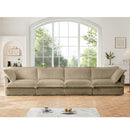 Slipcovered Long Sofa - 4 Seater Couch