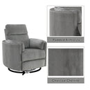 Sagen - Glider Recliner With Swivel by Unique Piece Furniture