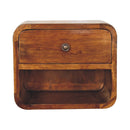 Curve Upper Slot Floating Nightstand by Unique Piece Furniture