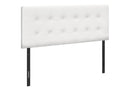 Full Size Headboard Only Upholstered Leather Look - White by HouseOfZazla