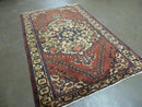 4' X 7' Antique 1920 Handmade Turkish Medallion Wool Rug Veg Dye Nice