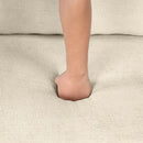 90" Pull Out Sleeper Sofa L-Shaped Couch Convertible Sofa Bed with Storage Chaise, Storage Racks and USB Ports (SG001340AA), Beige