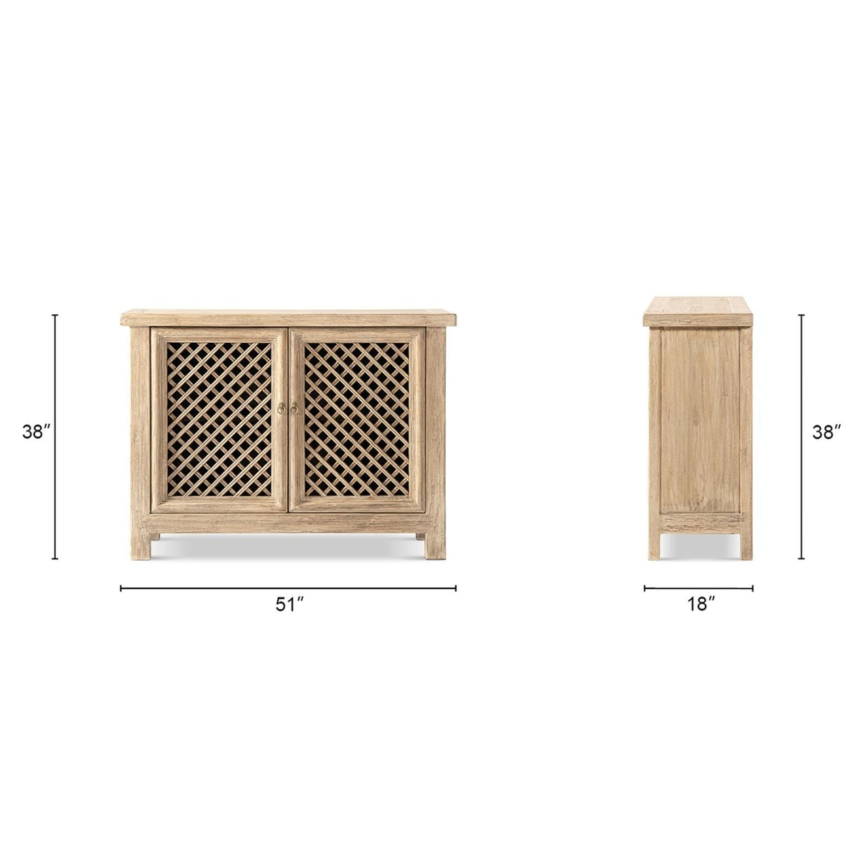 Arden - 2 Door Accent Storage Cabinet - Natural, photo 11 of 11