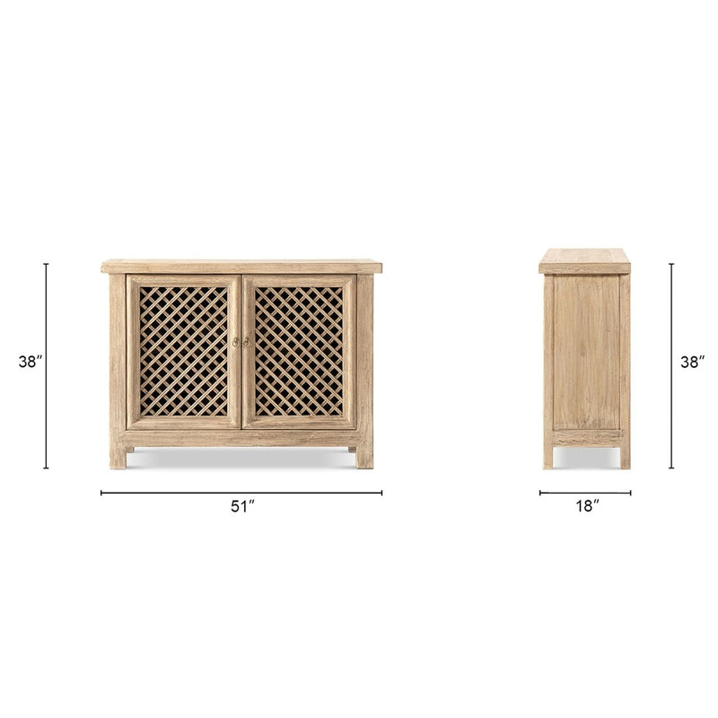 Arden - 2 Door Accent Storage Cabinet - Natural, photo 11 of 11