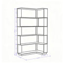 L-Shaped Corner Bookshelf by HouseOfZazla