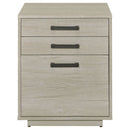 Loomis - 3 Drawer Home Office File Cabinet - White / Gray