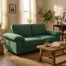 Modern Green Velvet Storage Sofa (2.5S) 78.74 Inch