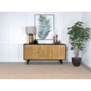 Madrid - 3 Door Accent Cabinet Doors - Natural / Black