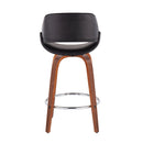 Mid-Century Modern Fixed-Height Counter Stool
