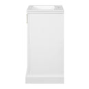 Bathroom Vanity With Sink, Soft Close Door, Adjustable Shelf, Freestanding Single Unit - White by HouseOfZazla