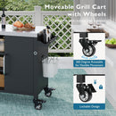 K&K 55.5" Outdoor Kitchen Island with Sink by HouseOfZazla