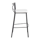 Modern Charlotte - Contemporary Fixed Height Barstool (Set of 2) by HouseOfZazla