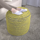 River - Handcrafted Cylindrical Pouf Water Resistant Fabric by Unique Piece Furniture