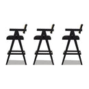 Milan - Modern Webbing Back Stool With Arms (Set of 3) by HouseOfZazla
