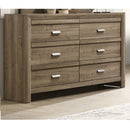6 Drawers Storage Dresser, Bedroom Furniture - Light Brown by HouseOfZazla