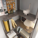 6-Tier L-Shaped Corner Bookshelf with Anti-Tip Safety Kit
