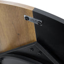 Diameter - Modern Splicing Circular Dining Table Double Layer Storage - Wood / Black by HouseOfZazla
