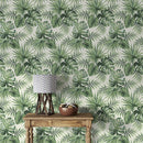 Green Leaf Tropical Wallpaper Peel and Stick