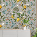 Flying Hummingbirds Lemon Tree Wallpaper