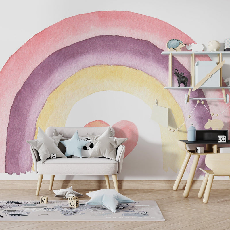 Rainbow Aesthetic Wallpaper Peel and Stick